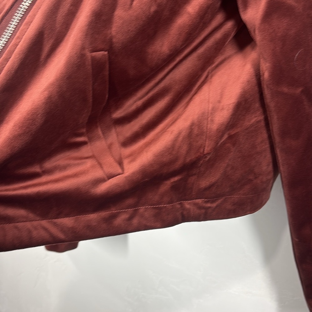 LC Lauren Conrad rust faux suede jacket size xl - Picture 6 of 12